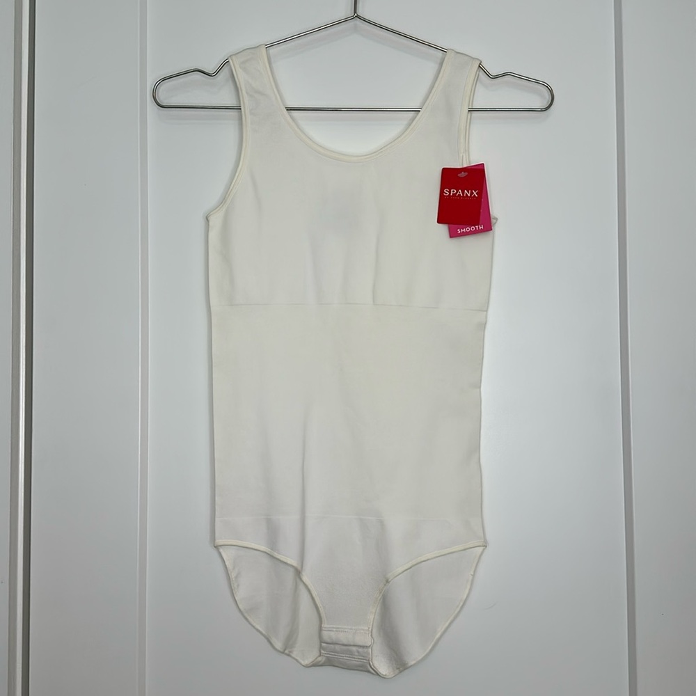 NWT Spanx Shaping Panty Bodysuit, Off-White, Size S